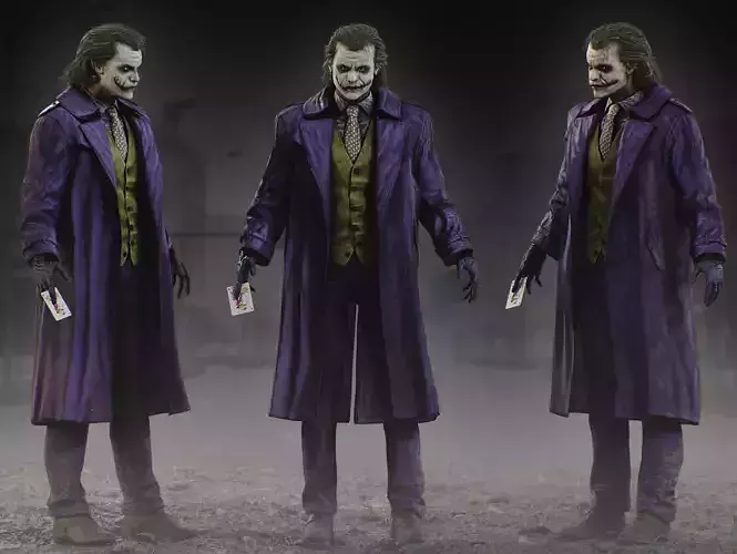 Joker Low-poly 3D model