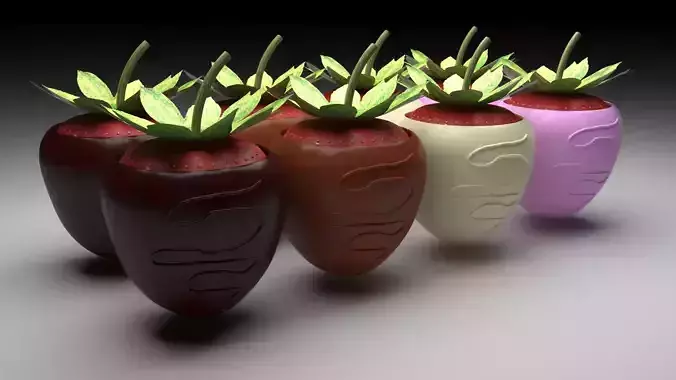 Chocolate Covered Strawberries Set