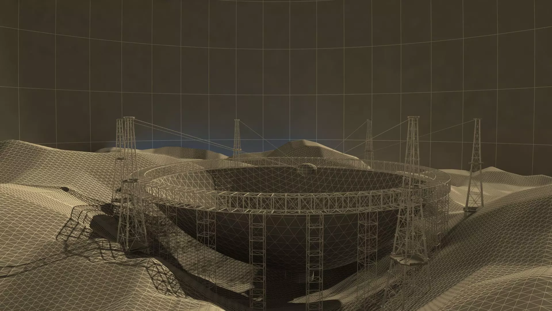 FAST Tianyan Chinese Telescope 3D model_11