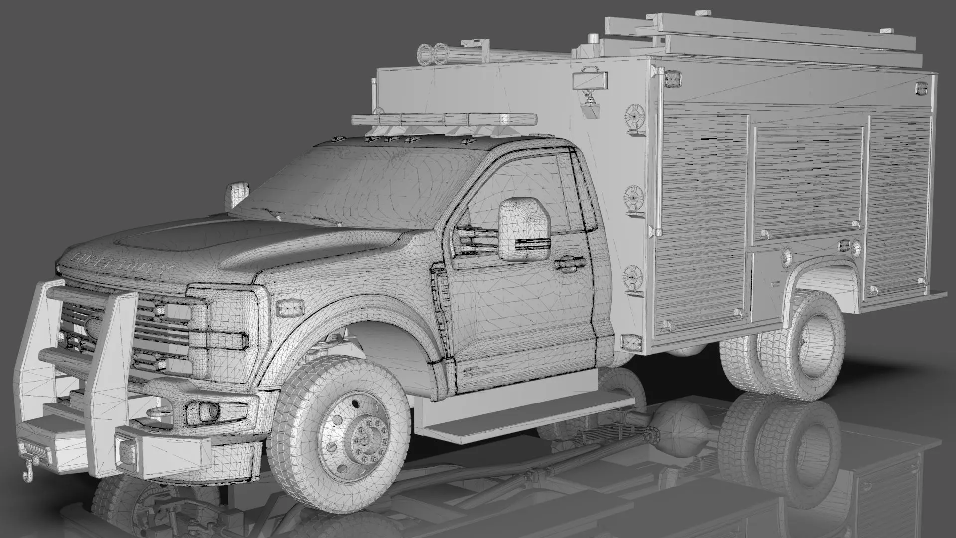2024 F-600 FIRE TRUCK 3D model_21