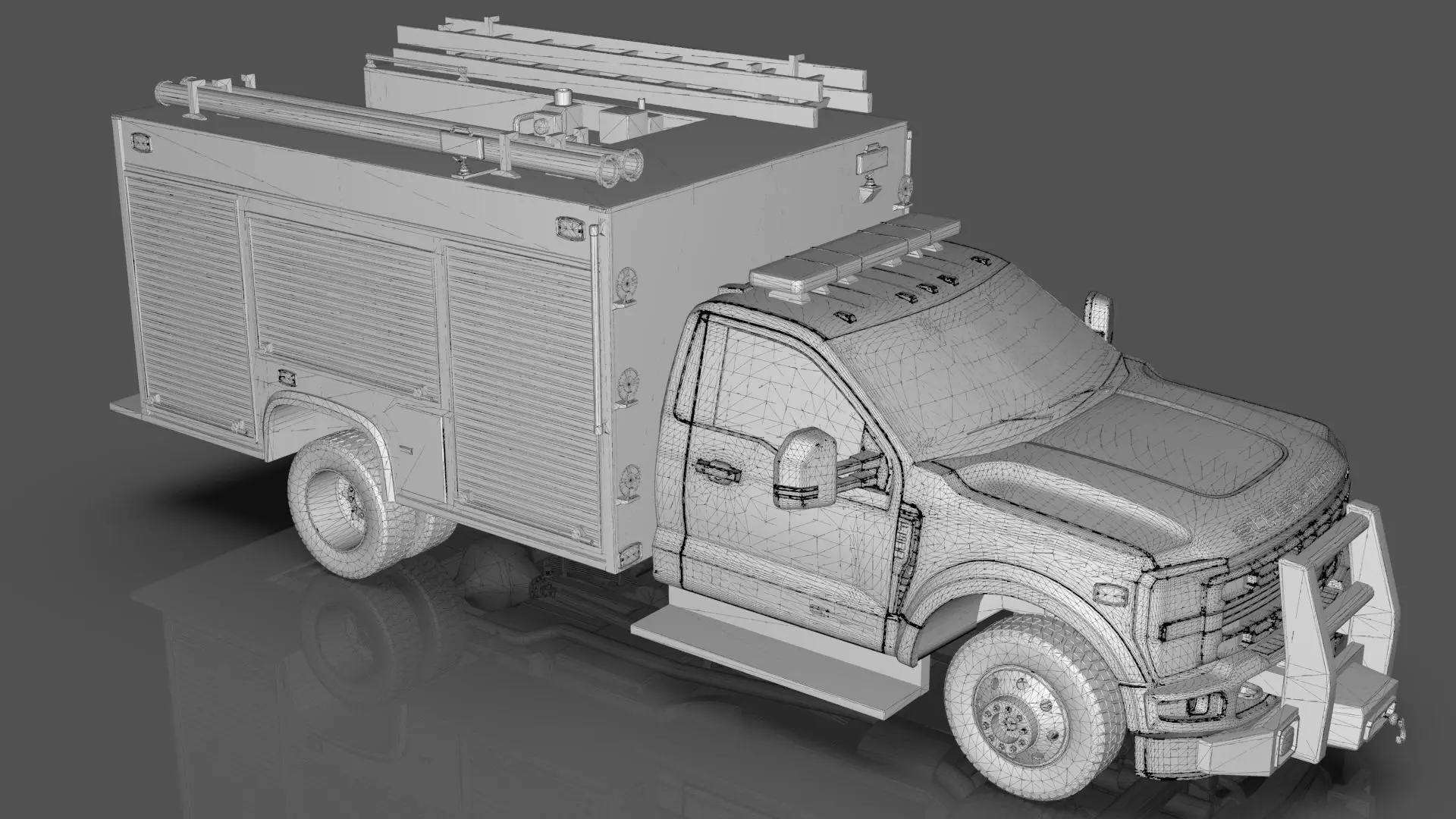 2024 F-600 FIRE TRUCK 3D model_34