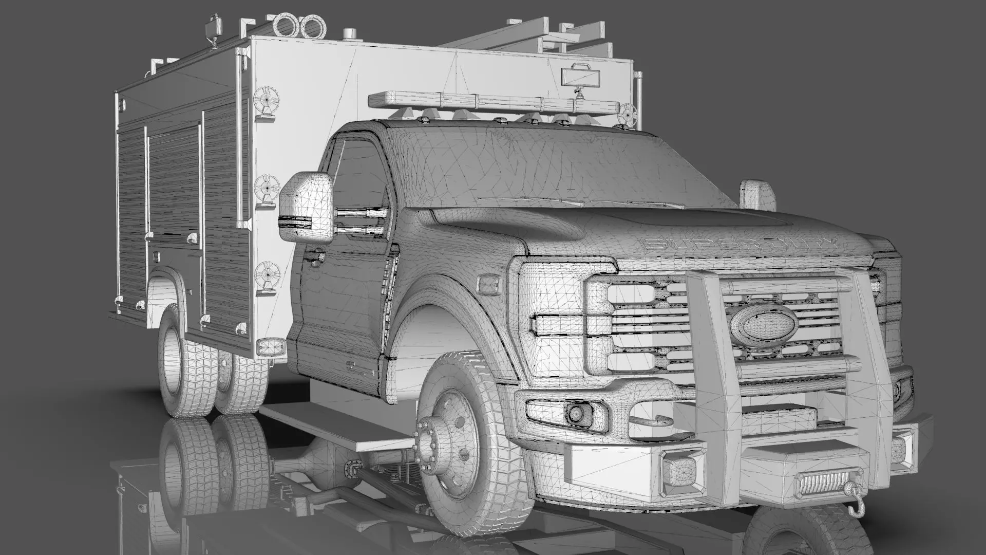 2024 F-600 FIRE TRUCK 3D model_30