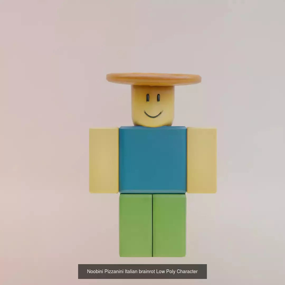 Italian brainrot v6 Low Poly Character 3D Model Collection _3