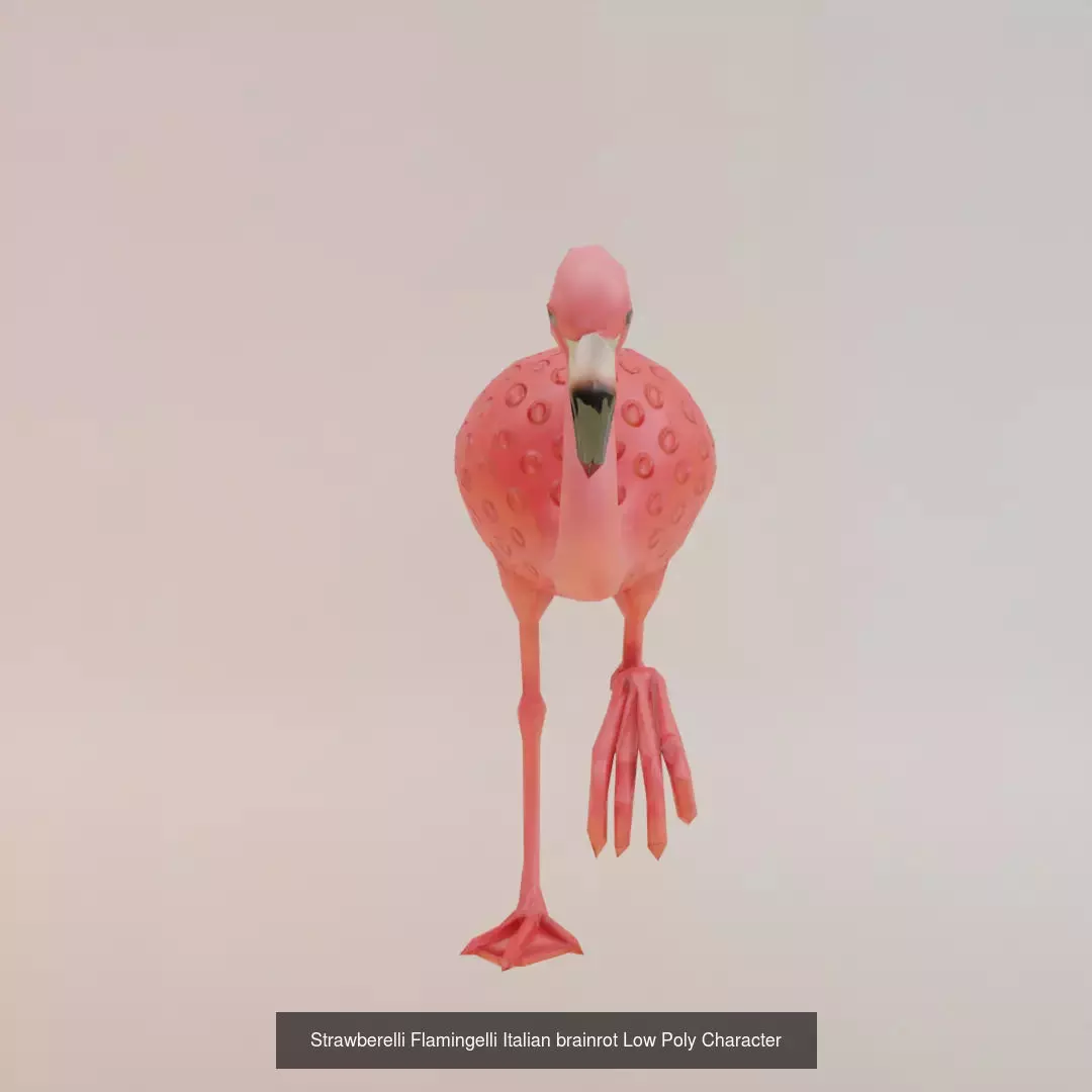 Italian brainrot v6 Low Poly Character 3D Model Collection _19