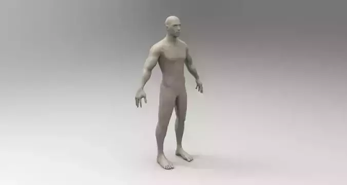3d model male mannequin Low-poly 3D model