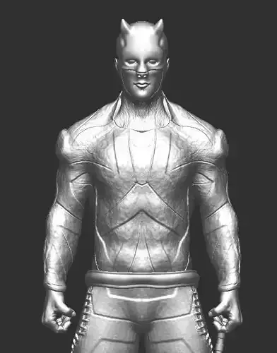 THE DAREDEVIL-- 3D SCUPLTING MODEL 