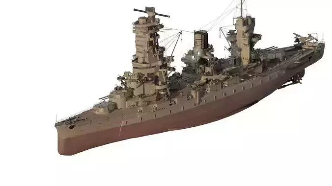IMPERIAL JAPANESE NAVY 1940s BATTLESHIP 