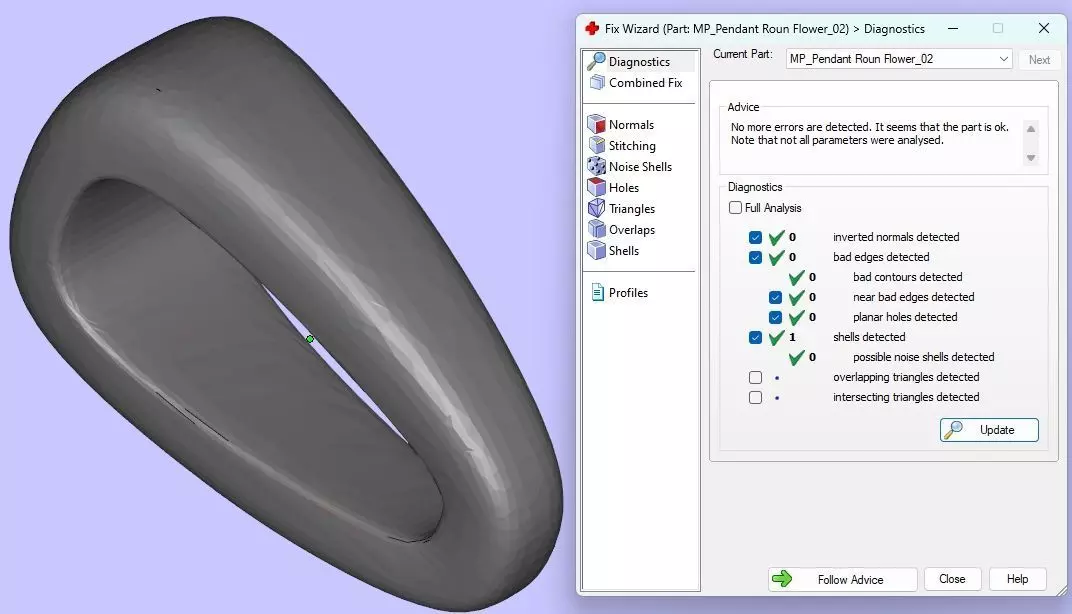 Pendant  Roun Flower  3D print model_7