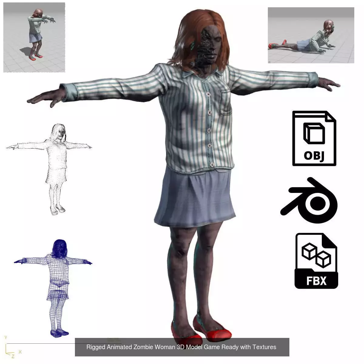 Ultimate Character Pack Game-Ready Rigged Animated 3D Models 3D Model Collection_3