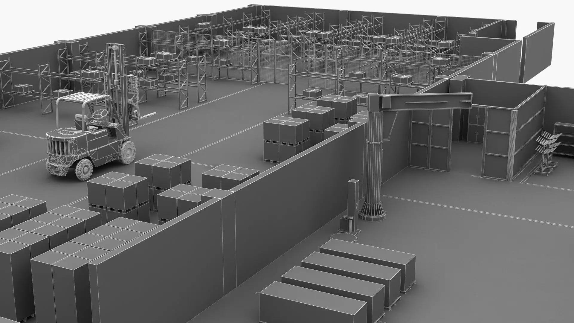Factory Building 1 3D model_23