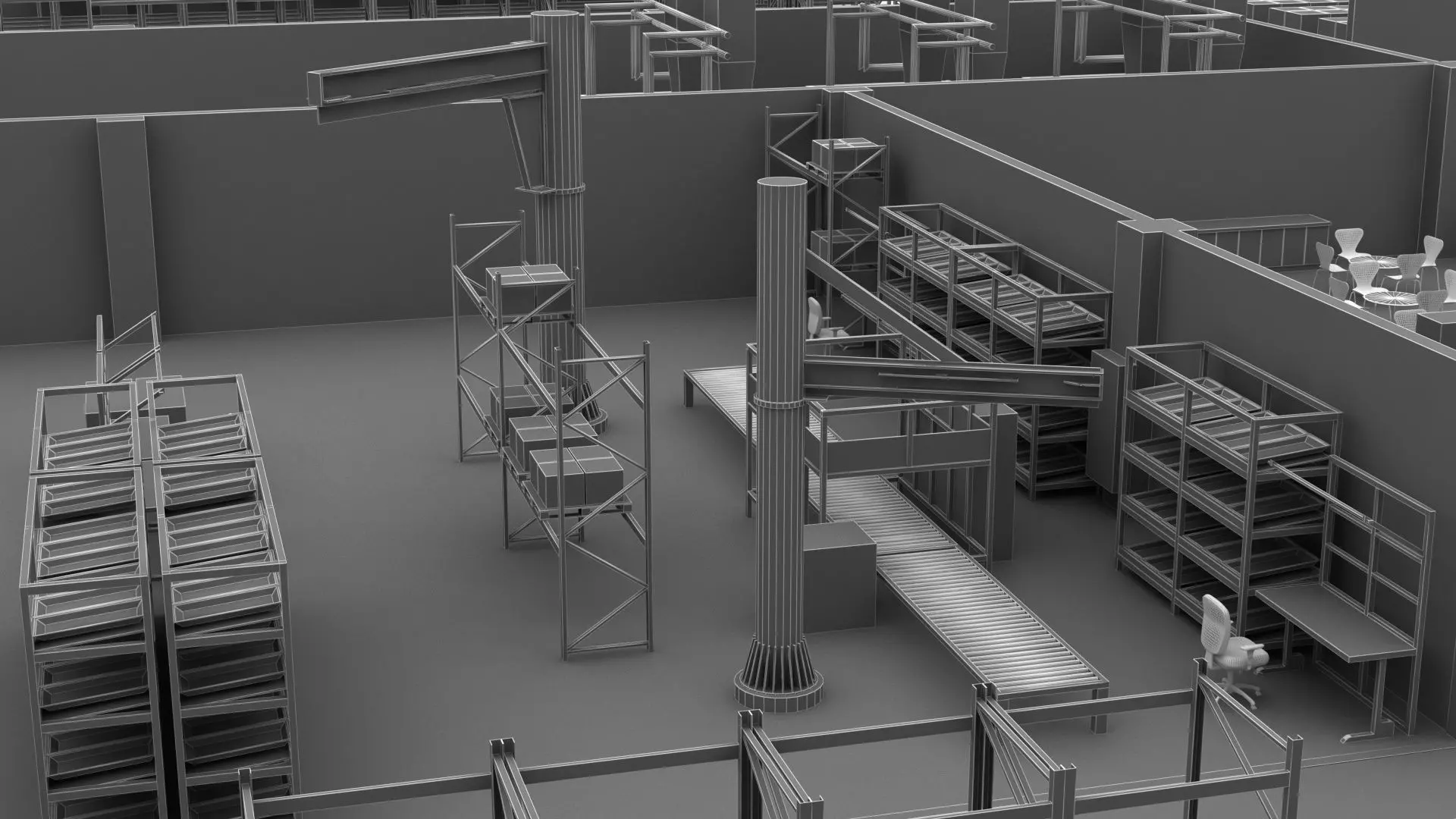 Factory Building 1 3D model_24