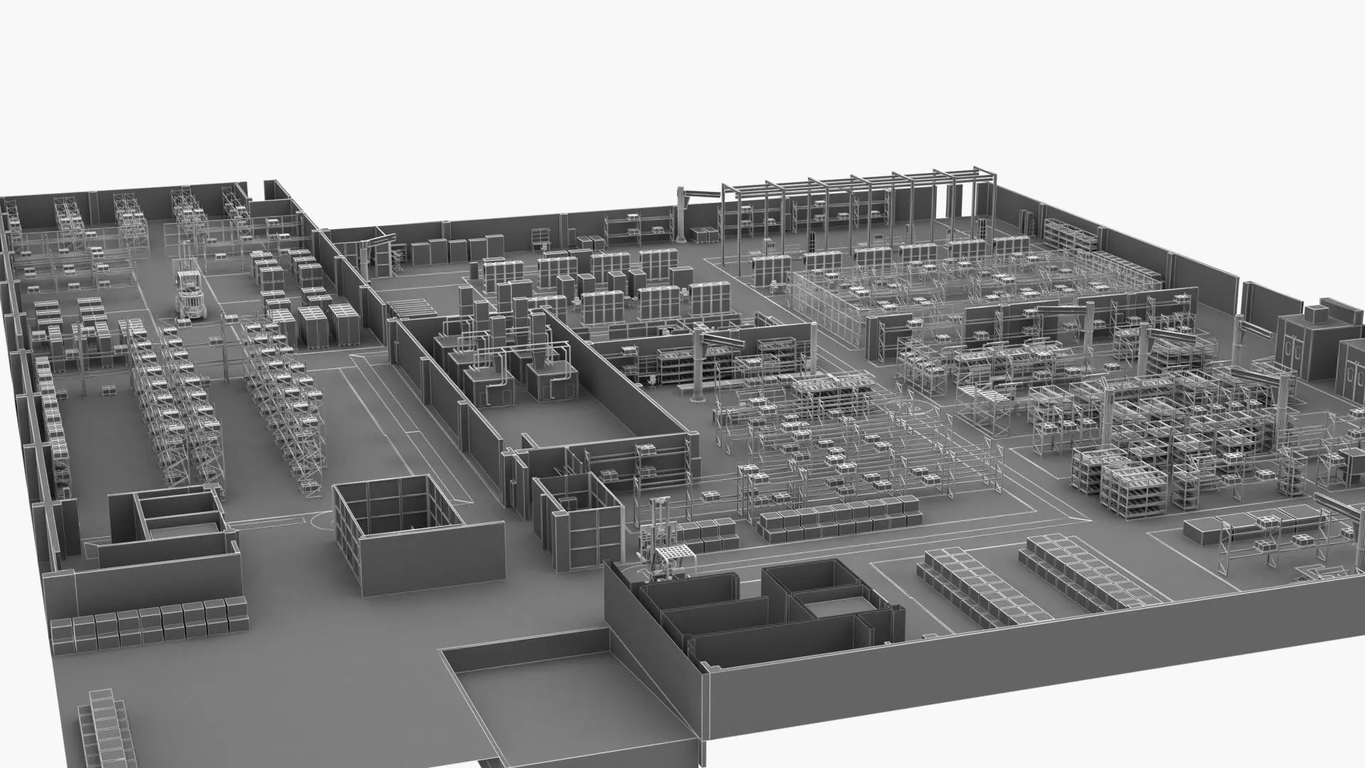 Factory Building 1 3D model_16