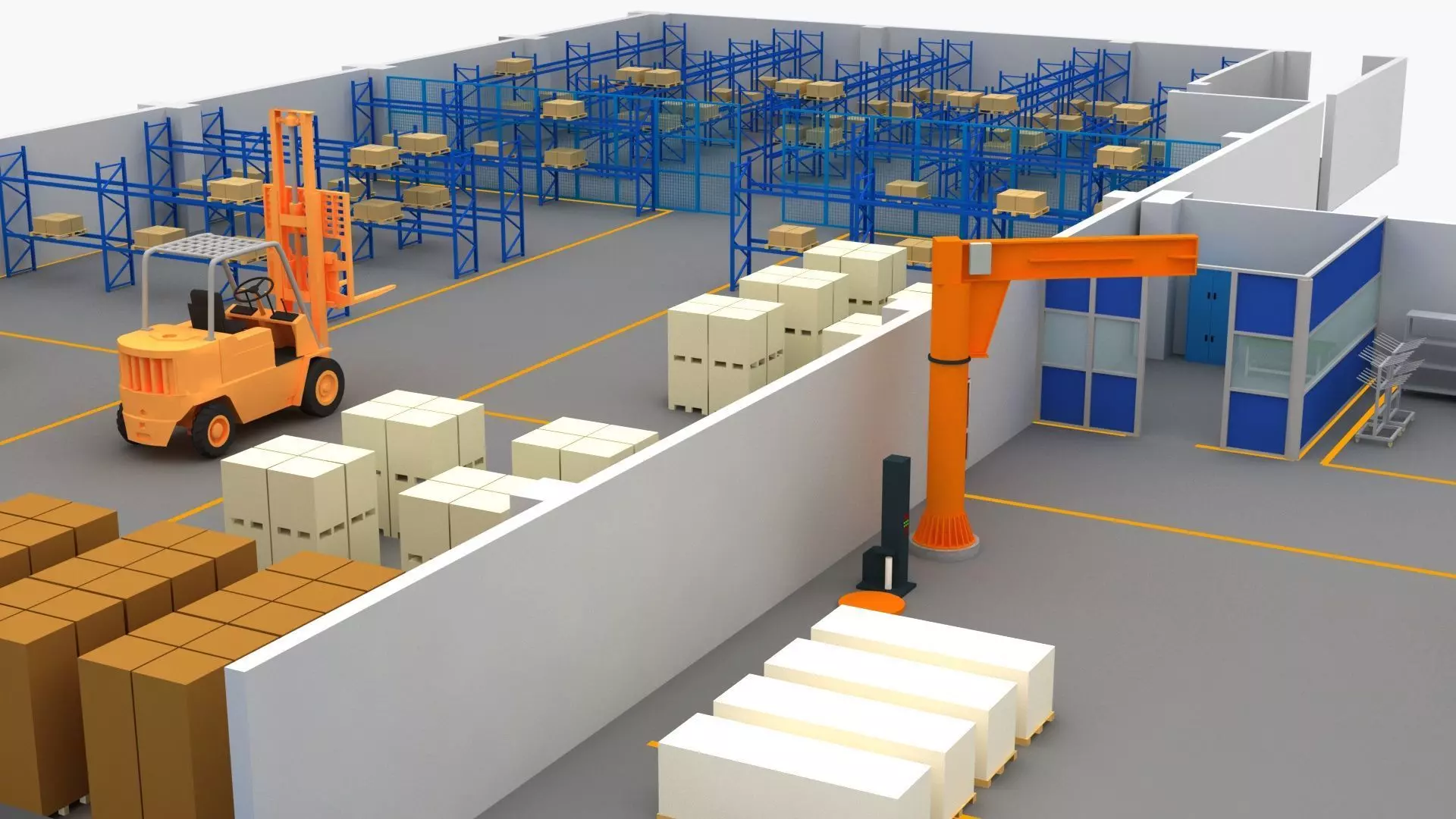 Factory Building 1 3D model_12