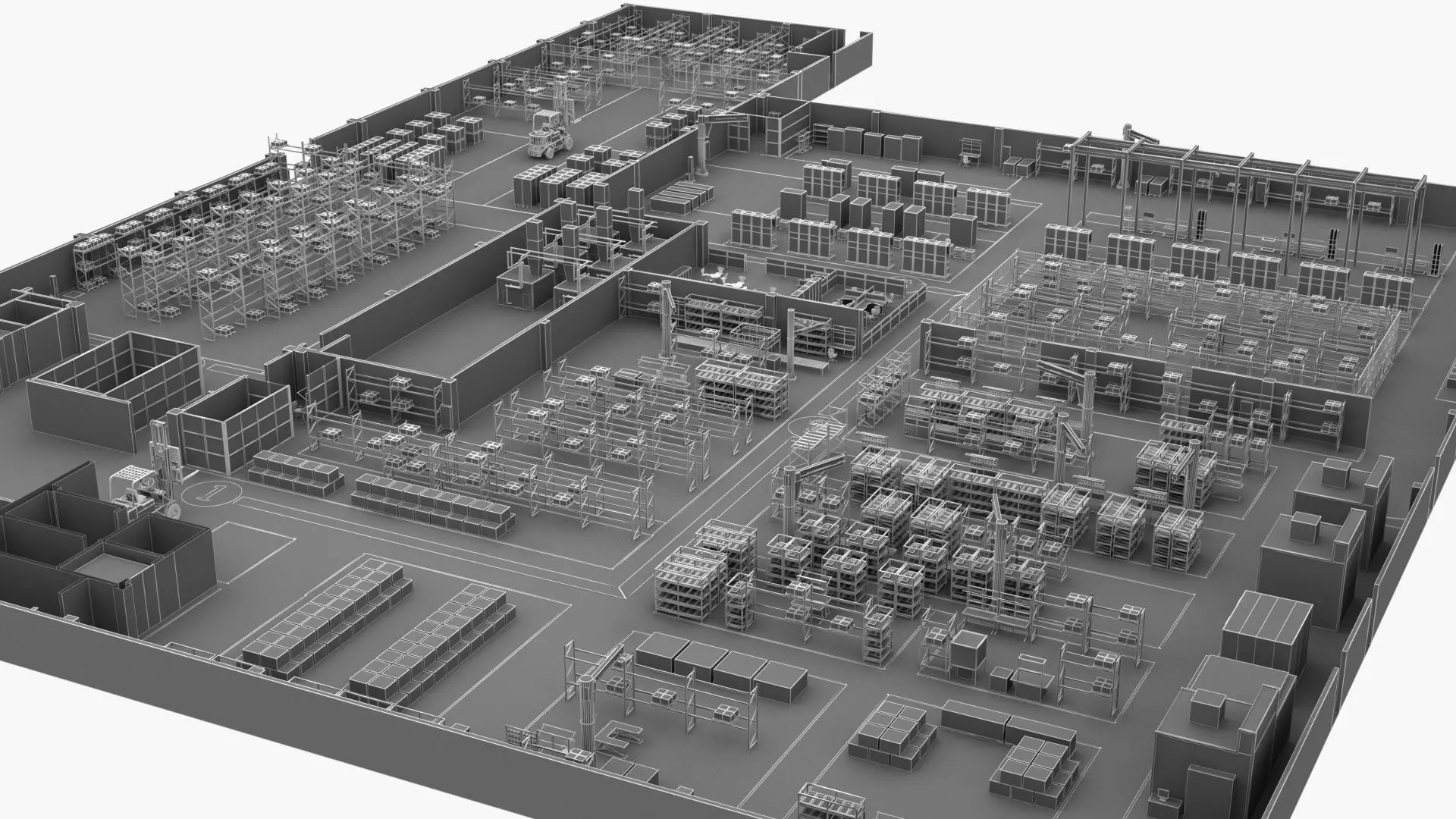 Factory Building 1 3D model_17