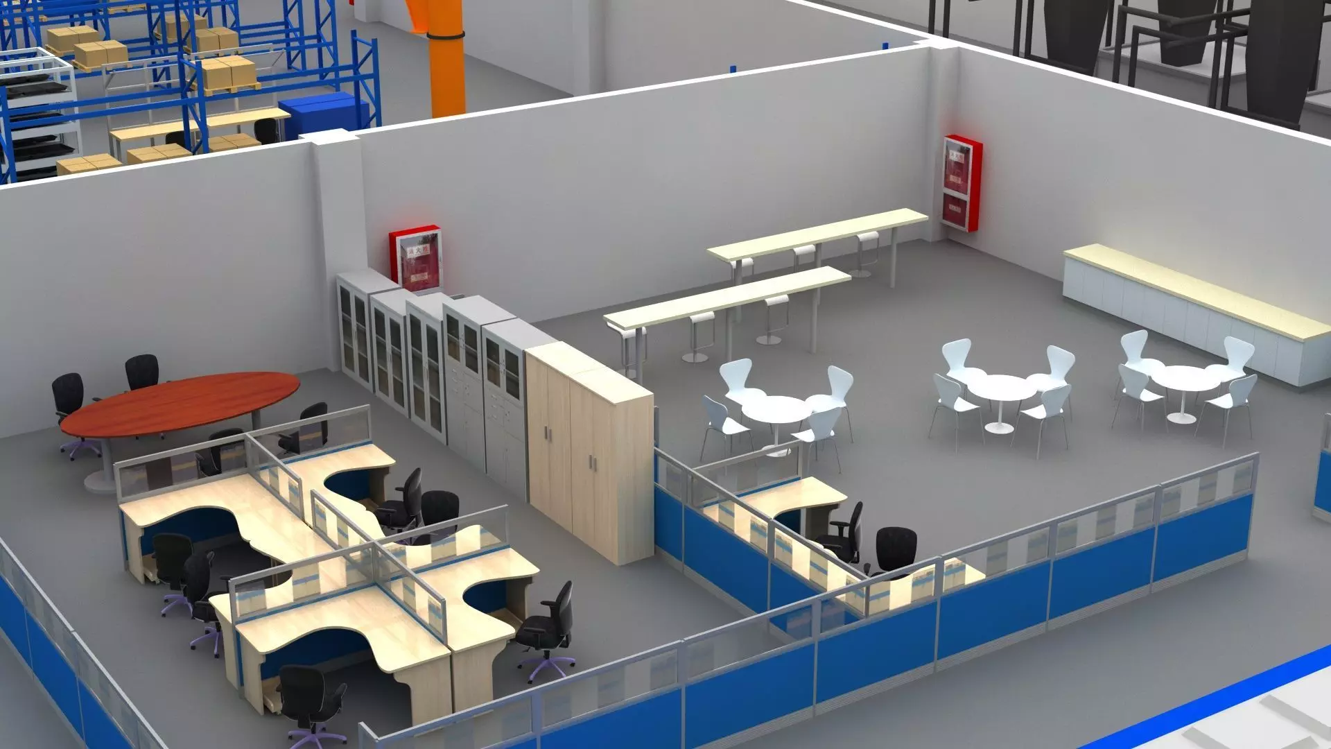 Factory Building 1 3D model_10