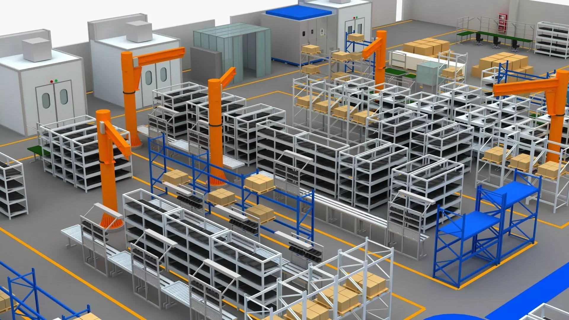 Factory Building 1 3D model_9