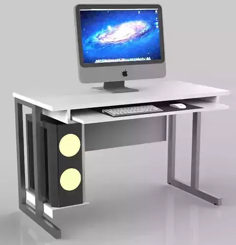 140x70cm computer desk table 3D model