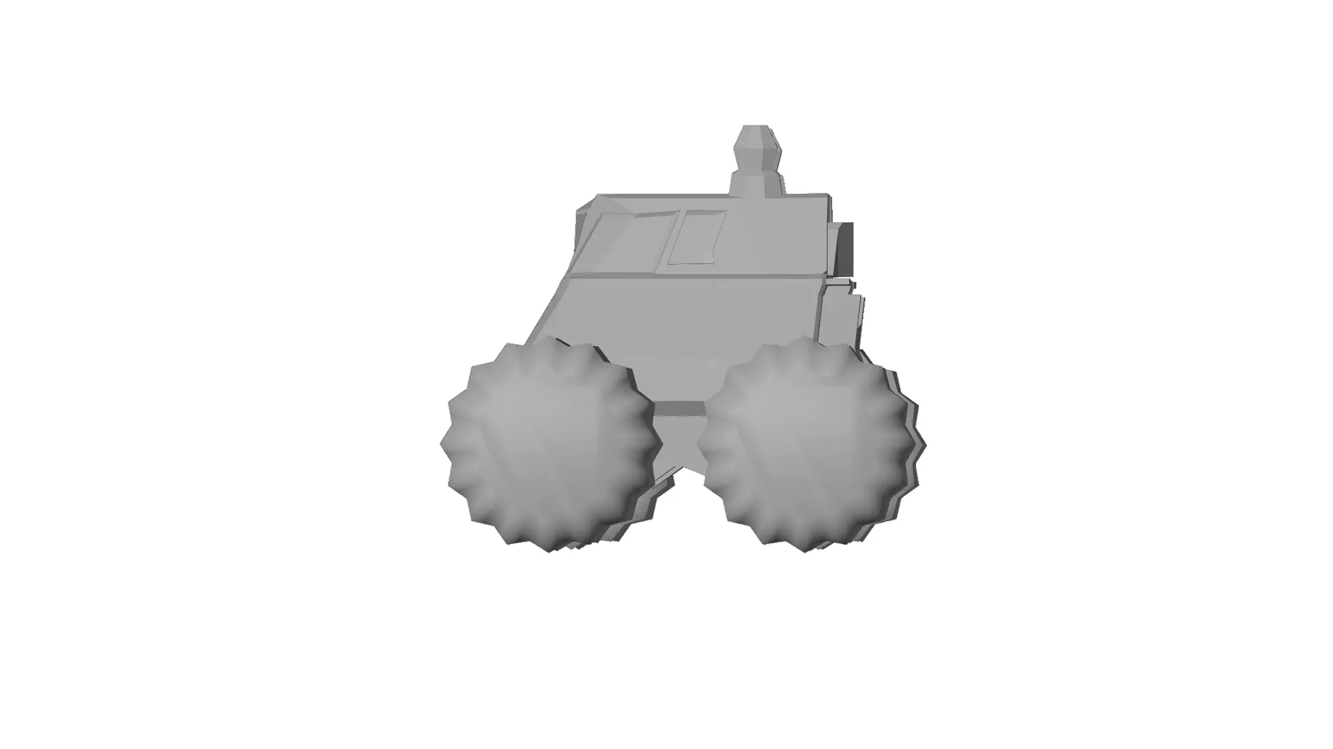 Mech Truck Low poly 3d model Low-poly 3D model_4