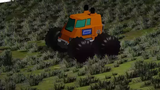 Mech Truck Low poly 3d model Low-poly 3D model Mech Truck Low poly 3d model Low-poly 3D model