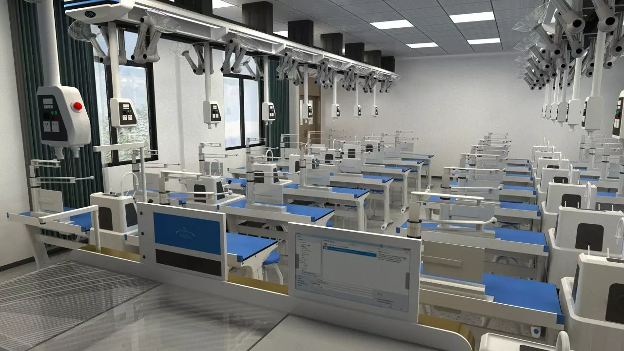 Chemistry Laboratory Classroom 2 3D model_6