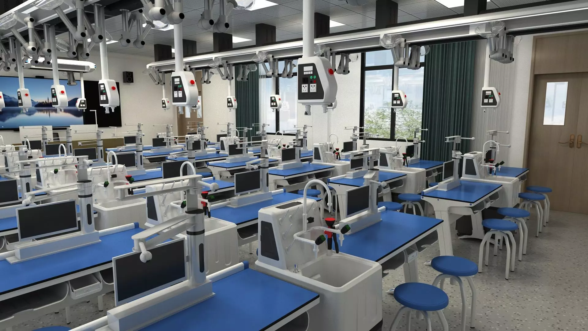 Chemistry Laboratory Classroom 2 3D model_3