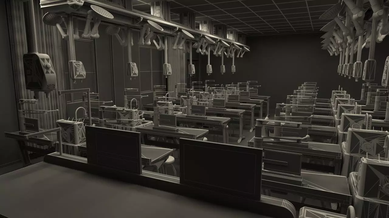 Chemistry Laboratory Classroom 2 3D model_19