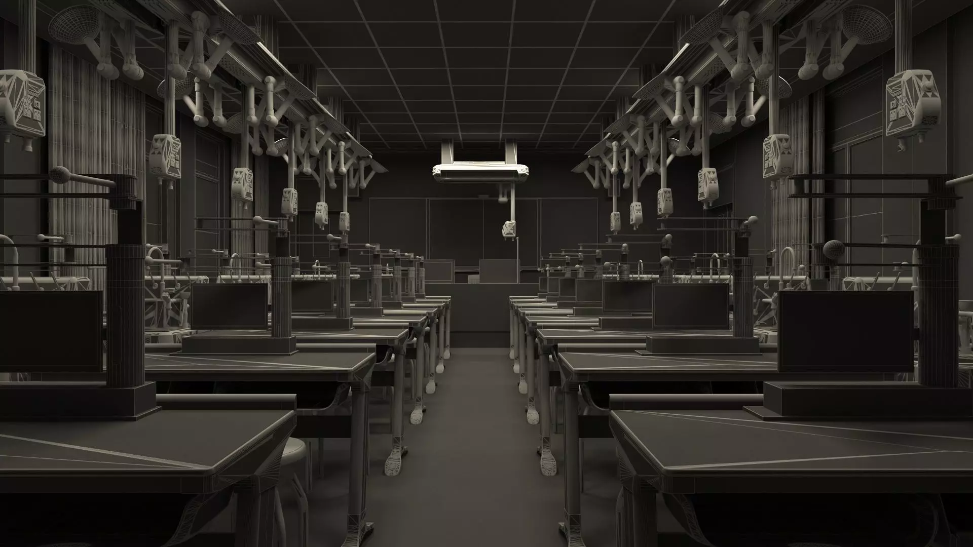 Chemistry Laboratory Classroom 2 3D model_14