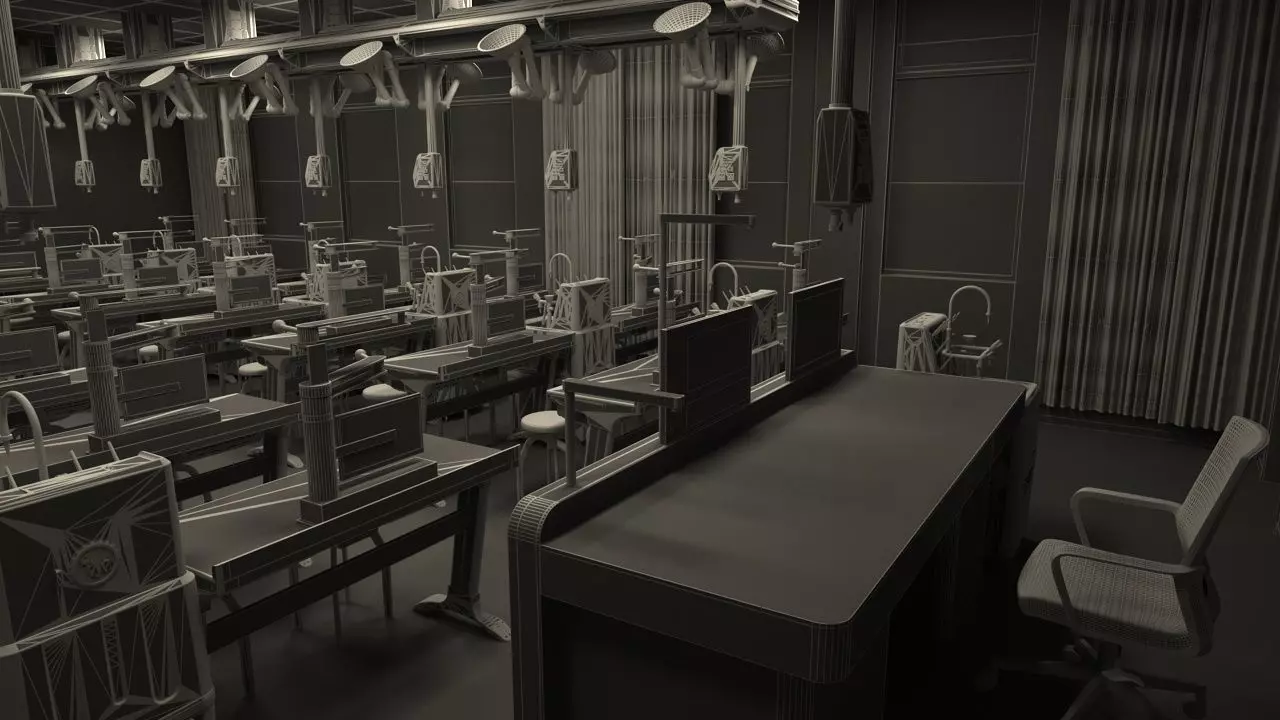 Chemistry Laboratory Classroom 2 3D model_21