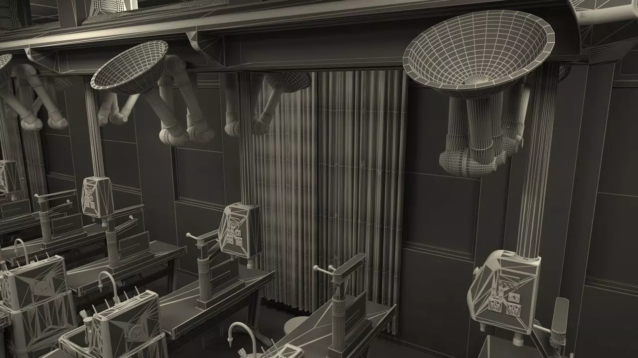 Chemistry Laboratory Classroom 2 3D model_23