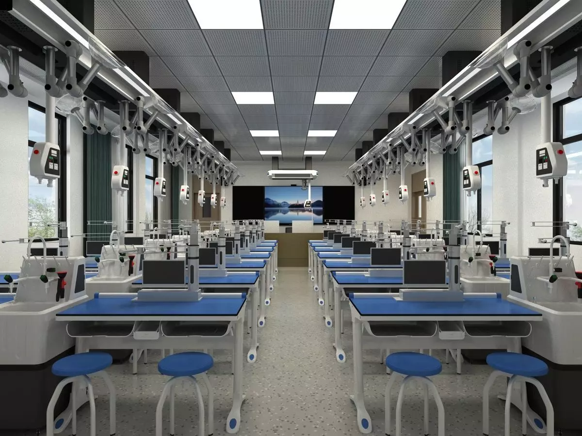 Chemistry Laboratory Classroom 2 3D model_1