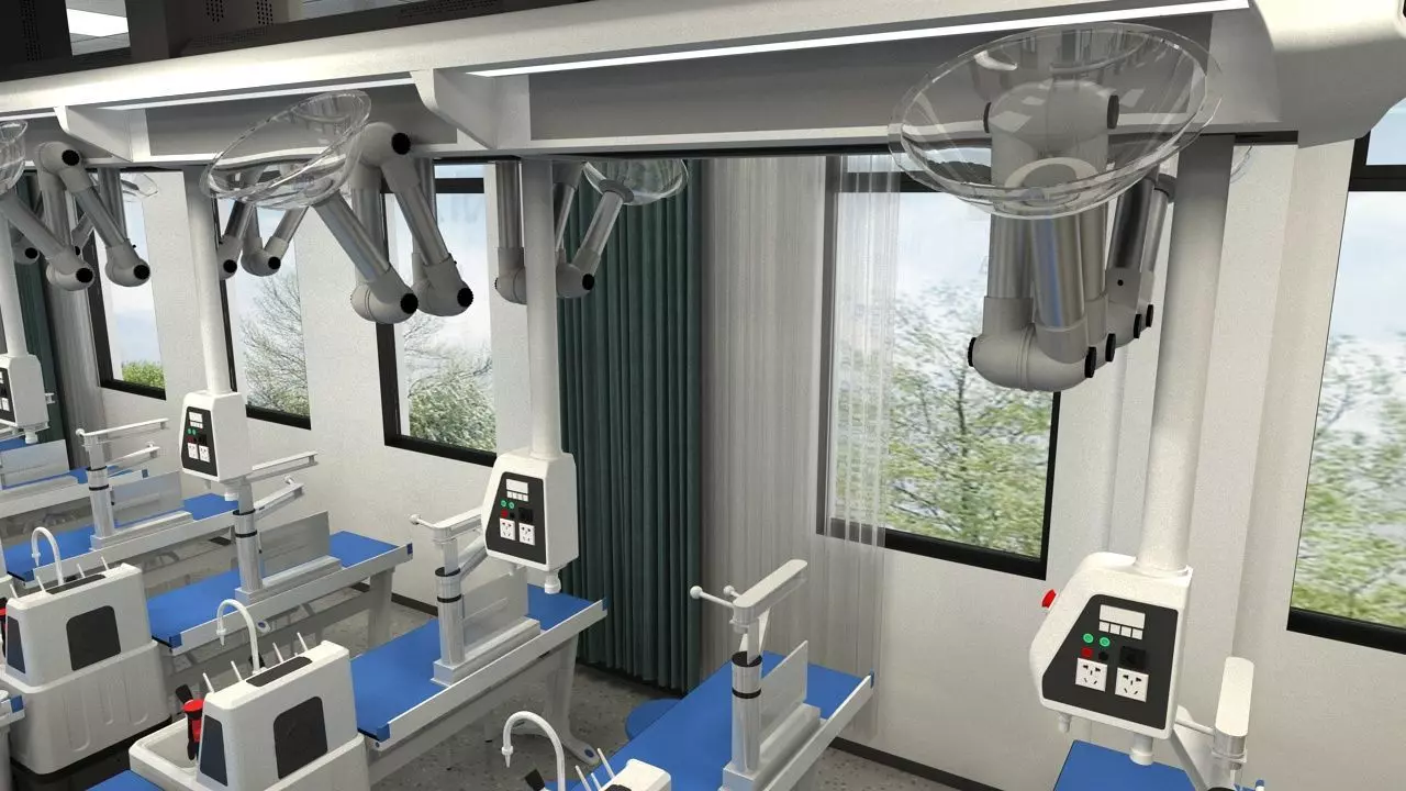 Chemistry Laboratory Classroom 2 3D model_10