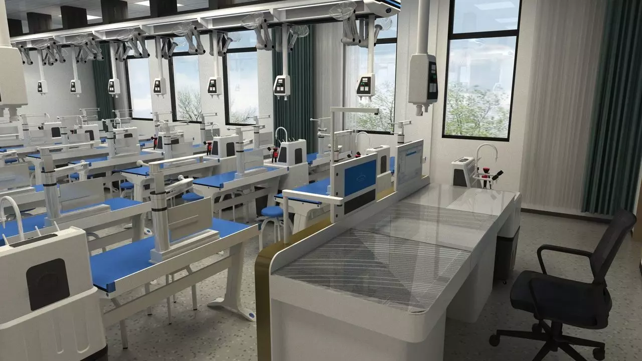 Chemistry Laboratory Classroom 2 3D model_8