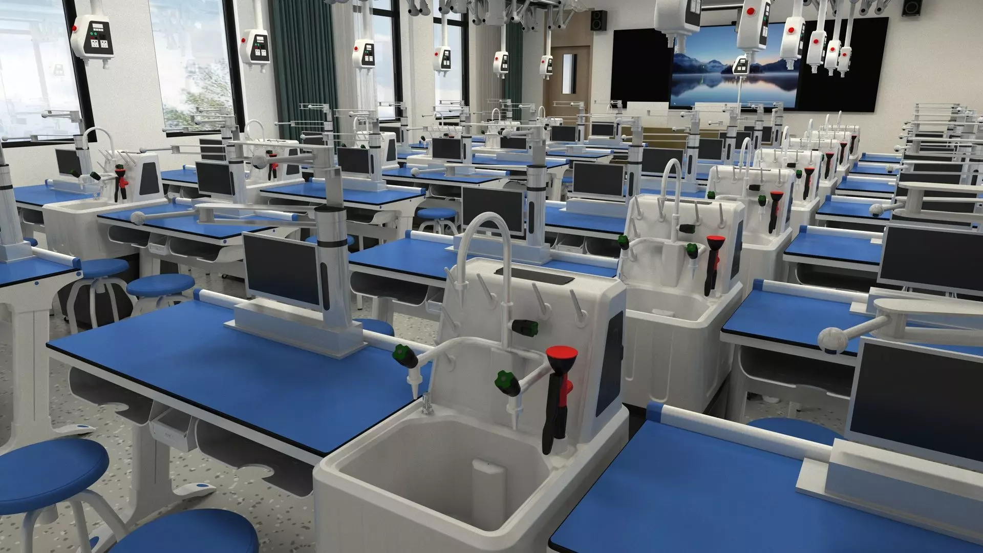 Chemistry Laboratory Classroom 2 3D model_2