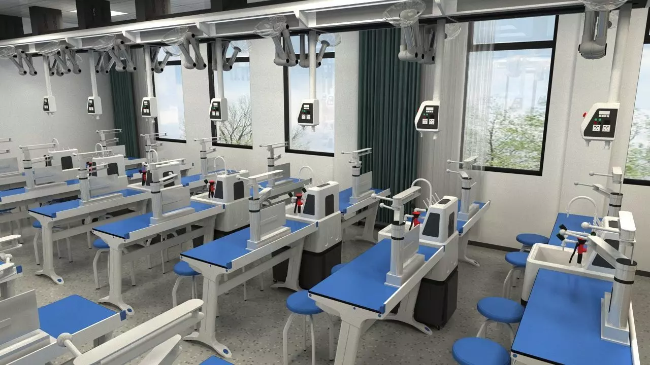 Chemistry Laboratory Classroom 2 3D model_9