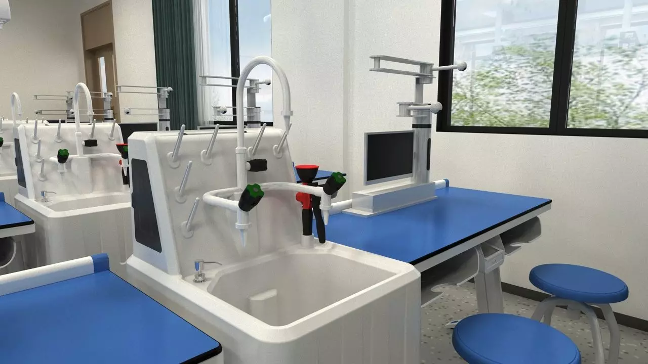 Chemistry Laboratory Classroom 2 3D model_13