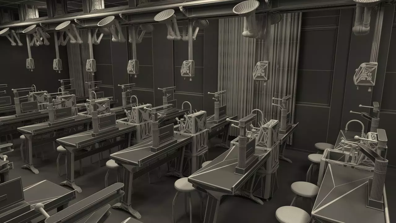 Chemistry Laboratory Classroom 2 3D model_22