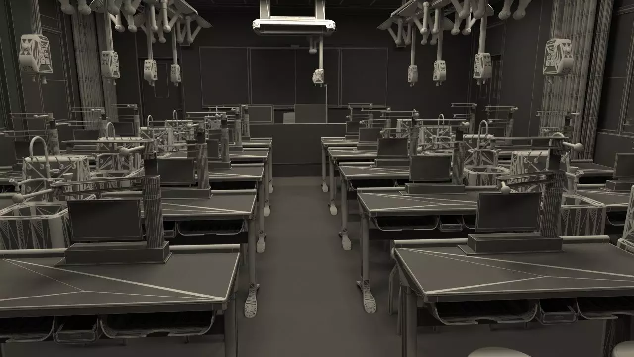 Chemistry Laboratory Classroom 2 3D model_18