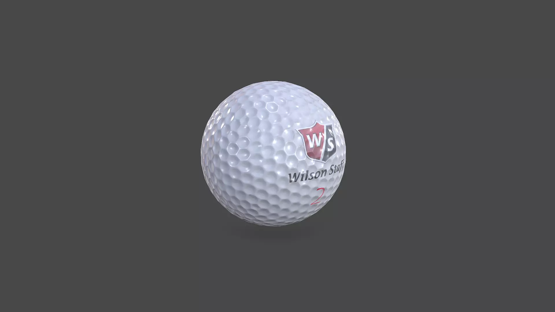 Golf Ball Low-poly PBR Free low-poly 3D model_3