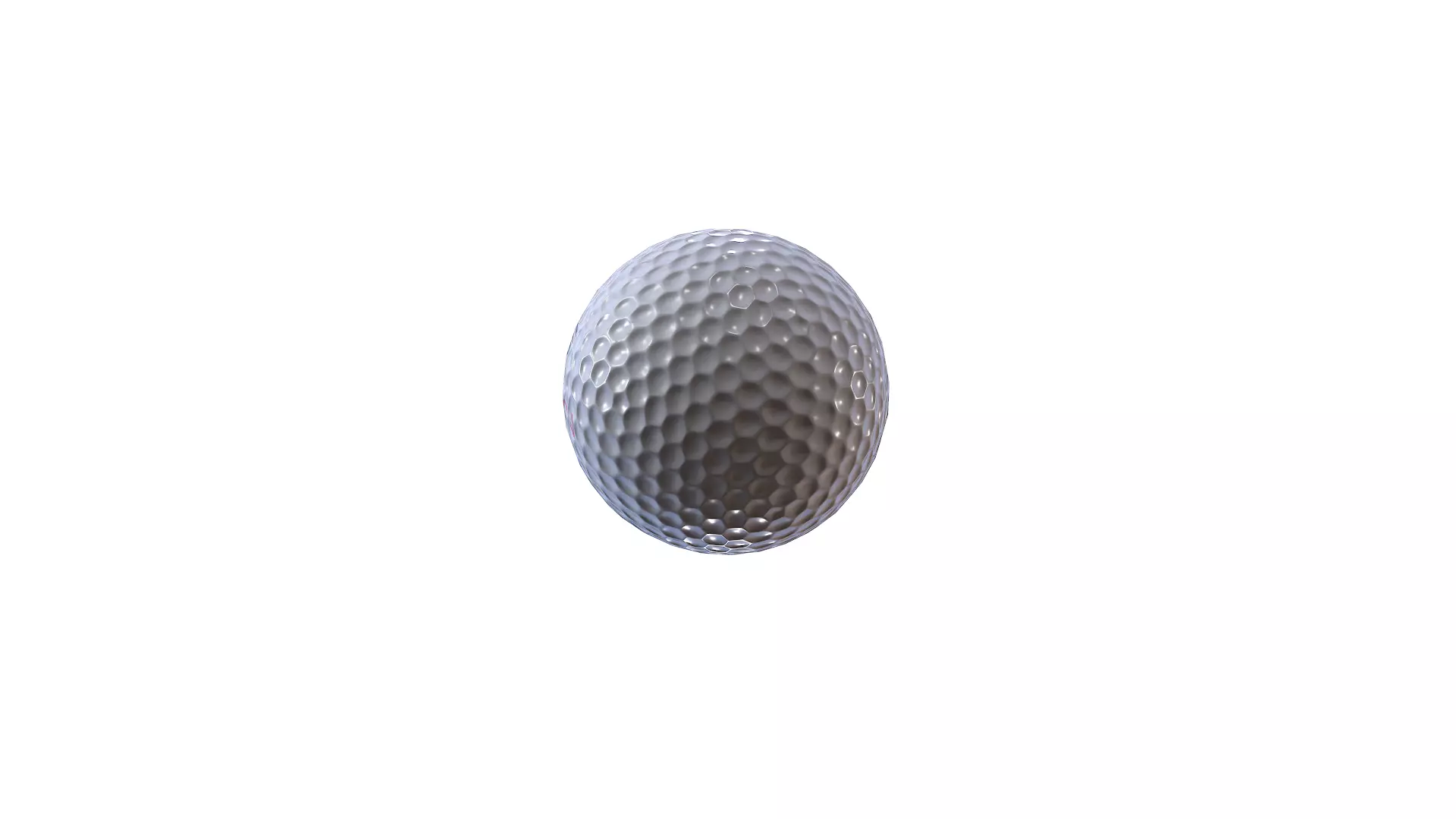 Golf Ball Low-poly PBR Free low-poly 3D model_9