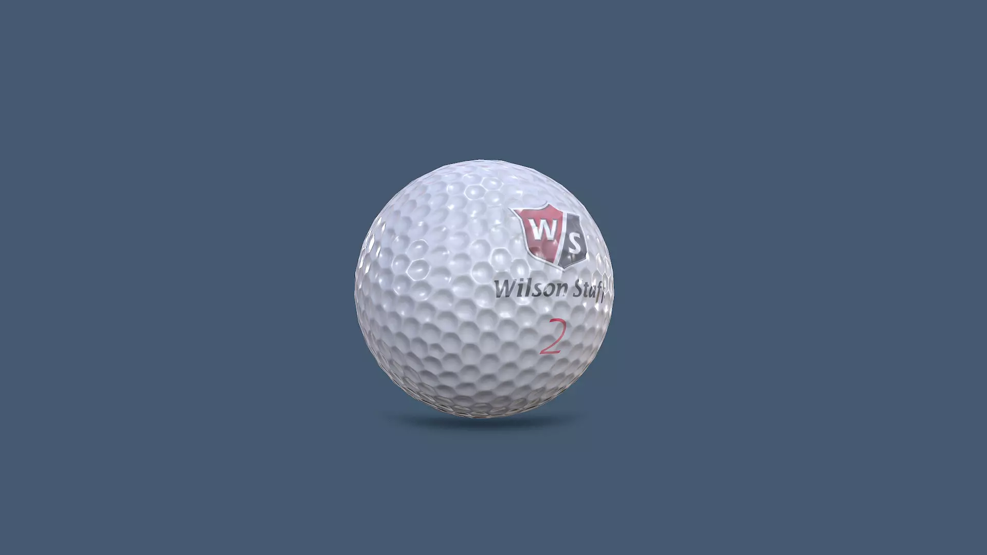 Golf Ball Low-poly PBR Free low-poly 3D model_2