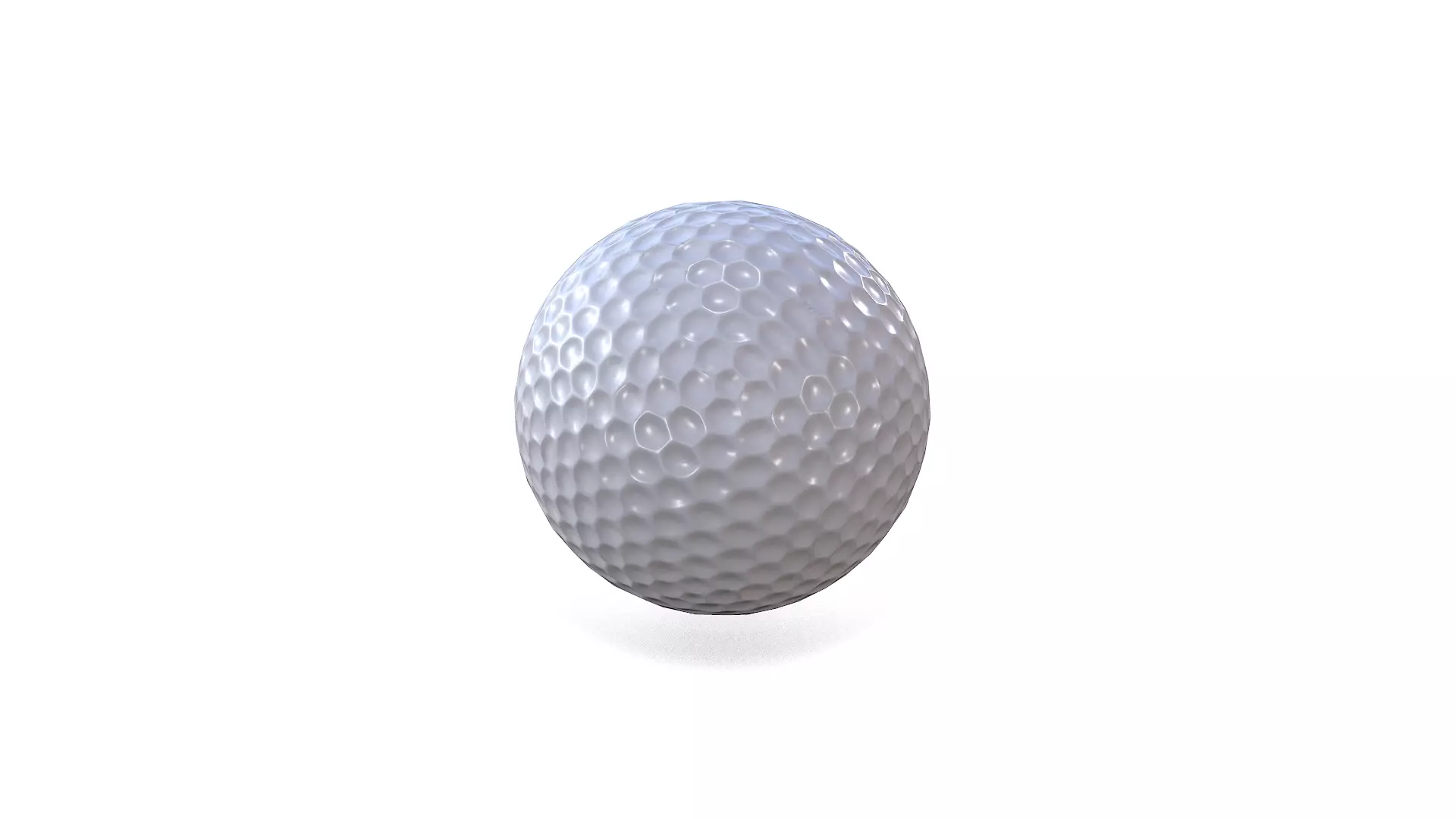 Golf Ball Low-poly PBR Free low-poly 3D model_7