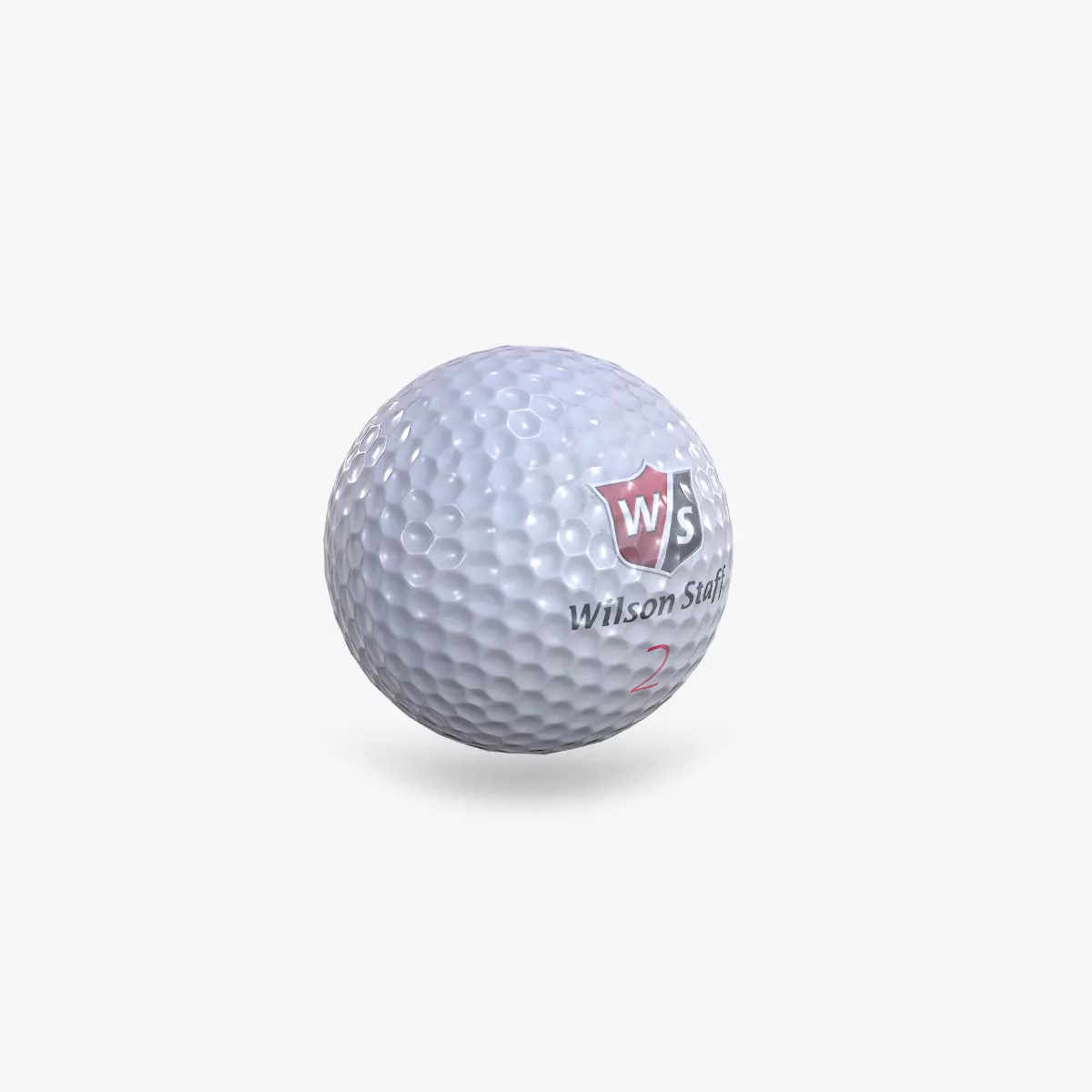 Golf Ball Low-poly PBR Free low-poly 3D model_0