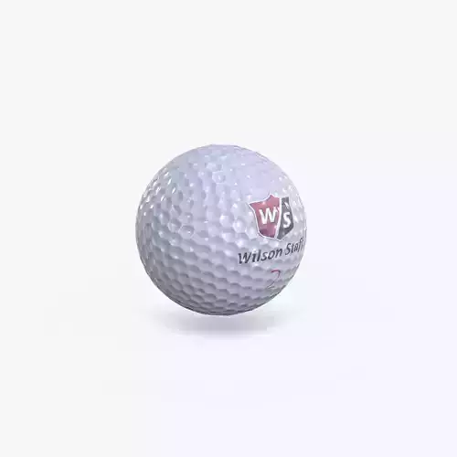 Golf Ball Low-poly PBR Free low-poly 3D model