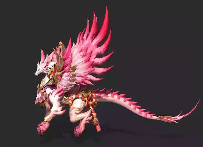 Pink Flying Dragon Mount