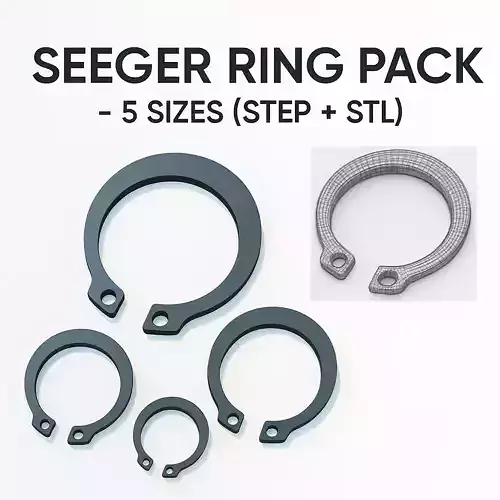 External Retaining Rings DIN 471 Pack of 5