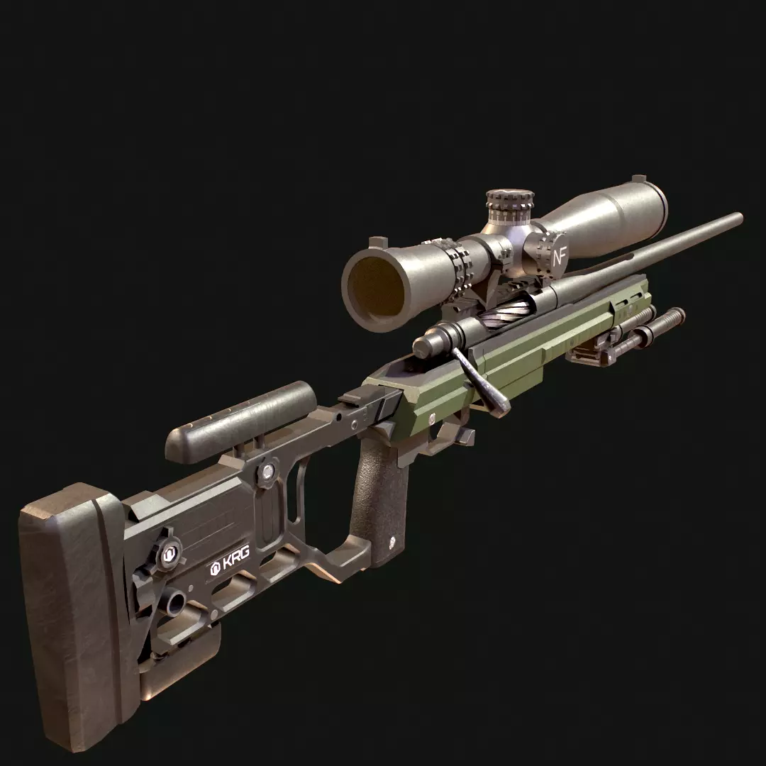 Paladin CheyTac Low-poly 3D model