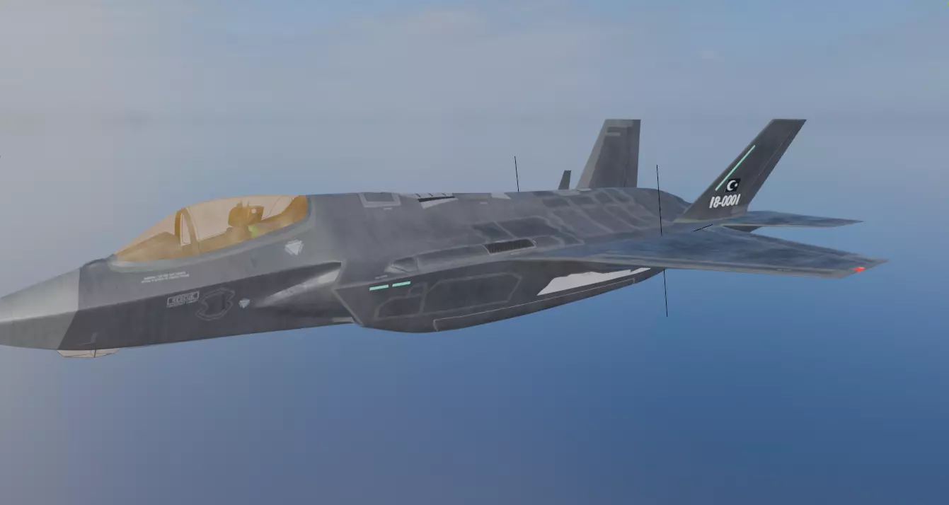 F35 Turkish version 3D model_2