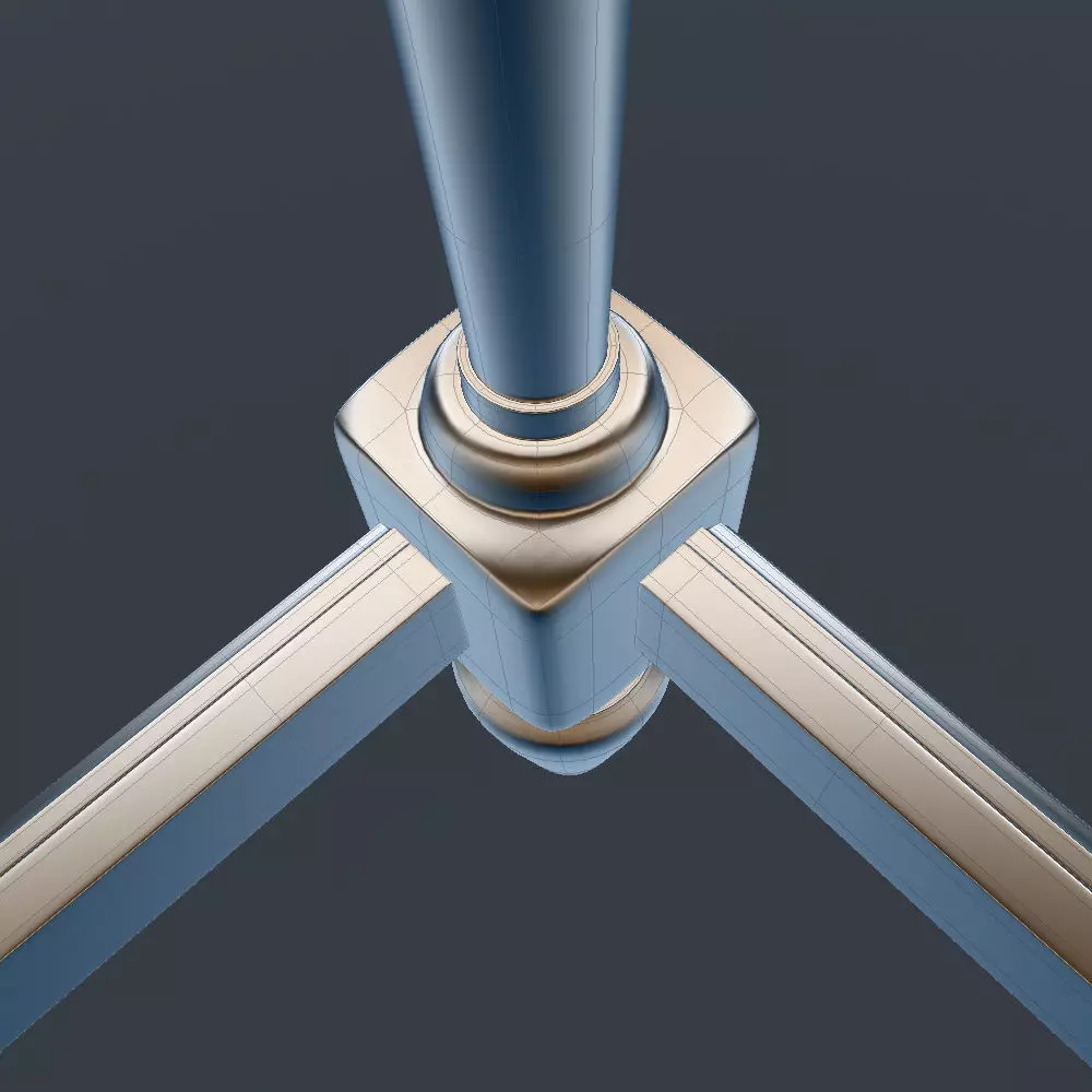 Antique-Style Bedside Table A 3D model_18