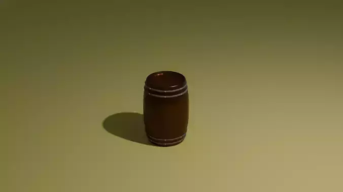 Deflected Wooden Barrel
