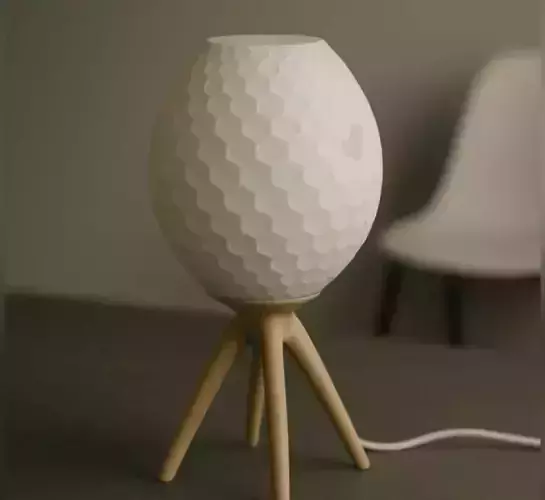 3D Printed Honeycomb Lamp Shade